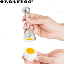 Herramientas de acero inoxidable ORGANBOO cortador de huevos cocidos separador de huevos desayuno abridor de cocina divisor de huevo utensilios de cocina 2024 - compra barato