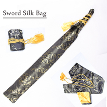 Японский самурайский меч, шелковая сумка черного цвета, вышитый цветок для катаны, новые поставки Wakizashi 2024 - купить недорого