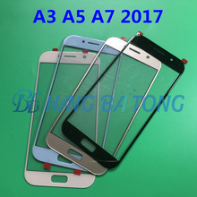 Сменное внешнее оригинальное стекло для Samsung Galaxy A3 A320 A5 A520 A7 A720 2017 ЖК-дисплей сенсорный экран Переднее стекло объектив 2024 - купить недорого
