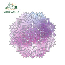 EARLFAMILY 13cm x 13cm Watercolor Mandala Car Sticker Boho Decal Vinyl Reflective Car Styling Waterproof Window Accessories 2024 - buy cheap