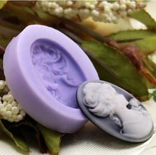 Minimolde de silicona para decoración de pasteles, herramientas de avatar para mujer, Rosa 2024 - compra barato