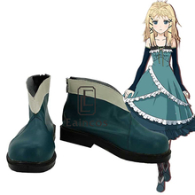 Anime Black Bullet Tina Sprout Green Boots Cosplay Party Shoes Custom-made 2024 - buy cheap