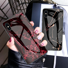 Glitter Glass Phone Case For iPhone 7 8 Plus XR XS MAX X Cases Back Cover For Apple iPhone 11 Pro Max 6 6S Plus Glossy Coque 2024 - buy cheap