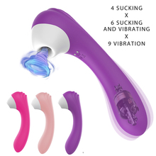 Succionador de pezón sexual de 9 frecuencias vibrador de succión de punto G, consolador estimulante de clítoris para lamer Oral, juguete sexual para mujeres 2024 - compra barato
