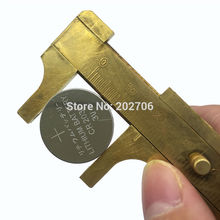 Calibrador vernier de joyería de cobre, calibre de latón deslizante de 0-80mm, herramientas de joyería 2024 - compra barato