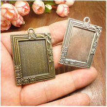 Retro Antique Bronze MINI Painting Frame Creative Decorative DIY Photo Frame Pendant Home Decoration Parts 2024 - buy cheap