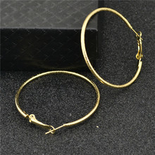 Hoop Earring for women Big circle Scrub gold Rings ear 2020 Fashion jewelry Accessories Wholesale youth Shiny Ladies Earrings 2024 - buy cheap