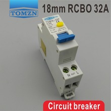 TOB3L-32F 18MM RCBO 32A 1P+N 6KA Residual current Circuit breaker with over current and Leakage protection 2024 - buy cheap