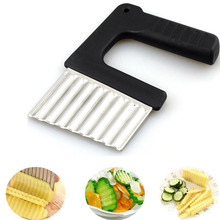 Potato Chips Wavy Cutter Maker Stainless Steel French Fry Slicer Knife For Vegetable  2018 Gadgets Kitchen Tool Accessories 2024 - buy cheap