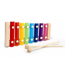 Hot Wooden Xylophone Musical Instrument 8 Tones Toys Multicolor For Children Kids Baby DO2 2024 - buy cheap