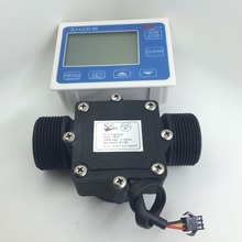 Sensor de fluxo de água com indicador G1-1/2 "g1.25 dn32, com display lcd, controlador quantitativo 1-120l/min 2024 - compre barato