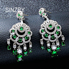 SINZRY new bridal jewelry accessory fashion cubic zirconia tassel vintage bohemia style drop earrings for women 2024 - buy cheap