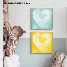 Abstract Heart Canvas Painting Poster And Print Living Room Bedroom Picture Wall Art Home Decoration 2024 - buy cheap