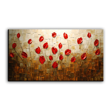 handmade Modern Abstract Oil Painting On Canvas Palette knife Flowers Paintings  Modern Home Living Room Wall Decor Art Picture 2024 - buy cheap