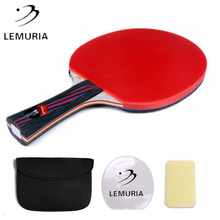 Lemuria Professional carbon fiber table tennis racket FL handle CS handle ping pong paddle with pimples-in table tennis rubber 2024 - buy cheap