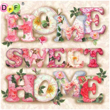 DPF DIY sweet home 5D square diamond painting cross stitch crafts diamond embroidery wall painting home decor mosaic 2024 - buy cheap
