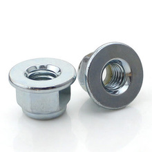 M3 M4 M5 M6 M8 Carbon steel nylon flange self-locking nuts Hex nut screw cap White Zinc High Quality 2024 - buy cheap