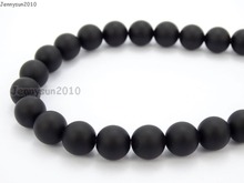 Natural Matte Black Onyx 12mm Frosted Gems stones Round Ball Loose Spacer Beads 15''   5 Strands/ Pack 2024 - buy cheap