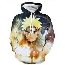 New Cartoon characters Sweatshirt Anime Uzumaki Naruto/Sasuke 3d Hooded Long Sleeve Pullovers Men Women Hoodies Unisex Outerwear 2024 - buy cheap