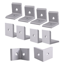 30 x 30 x 26mm 2 Hole 3030 Series Inside Corner Bracket for  Aluminum Extrusion Profile with Slot 8mm 10 Pieces 2024 - buy cheap