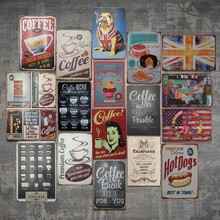 Placa de latão em metal vintage, pôster para decoração de parede de bar, clube, casa, café, arte de decoração 2024 - compre barato