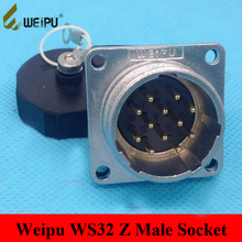 Original Weipu Connector WS32 Male Z Connector 4 6 8 10 10B 11 12 13 19 Pin Square Flange Panel Mount Male Socket Z 2024 - buy cheap