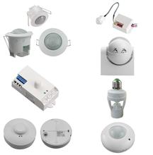Mini interruptor de teto com sensor de movimento, ac 220v, 360 graus, sensor infravermelho de indução, controle, para luz de led