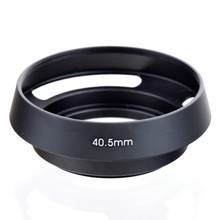 SLR camera hood 40.5mm black Metal Tilted Vented Lens Hood shade For Sony 16-50mm Olympus Nikon 2024 - buy cheap