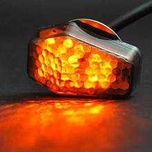 New 15 Amber LED Flush Mount Smoke Turn Signal Indicator Blinker Light Universal Motorcycle Signal Lamp Accessories J01 2024 - buy cheap