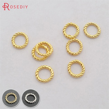 (29331)100PCS Diameter 10MM Thickness 1.5MM Gold Color Zinc Alloy Twisted Closed Rings Jewelry Findings Accessories Wholesale 2024 - buy cheap