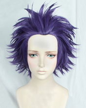 My Boku no Hero Academia Shinsou Hitoshi Shinso Short Dark Purple Styled Heat Resistant Cosplay Costume Wig 2024 - buy cheap