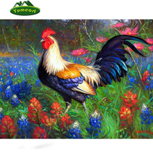 Chicken DIY Diamond painting cock Animation Diamond embroidery square drill Diamond mosaic pasted Cross stitch Crafts Needlework 2024 - buy cheap