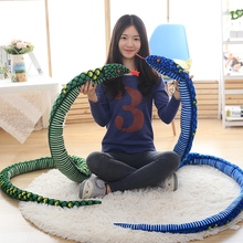 1pc 280cm Giant Simulation Snake Plush toy animals python Cloth Toy Soft Stuffed Dolls baby Funny Bithday Christmas party Gifts 2024 - buy cheap