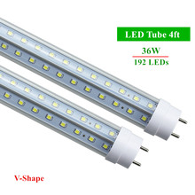 LED Bulbs Tubes G13 4ft 36W Led Tubes T8 192 LEDs SMD2835 Super Bright 3600lm V-Shape Led Fluorescent Lights AC85-265V CE FCC 2024 - buy cheap