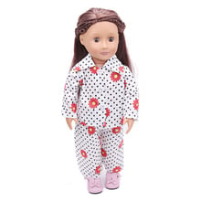 Кукольная одежда, 15 цветов, пижама, костюм + штаны, игрушки, аксессуары, кукла 18 дюймов и кукла 43 см, куклы c11-c25 2024 - купить недорого