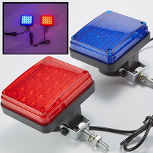 3 Flashing modes Motorcycle Led flash light Scooter Red/Blue warning strobe caution indicator Police Fireman driving Signal lamp 2024 - buy cheap
