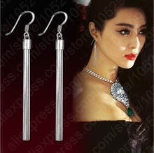 Genuine Dangle Earrings For Women High Quality 925 Sterling Silver Long String Chain Earrings Gift 2024 - buy cheap