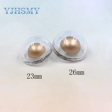 Yjhsmy visual, 5 tamanhos, 23mm/26mm, acrílico de alta qualidade e botões de cogumelo, casacos de pele de vison, cardigã com fivela e estilo suéter 2024 - compre barato