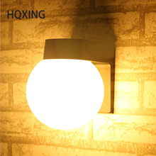 HQXING-Lámpara LED de pared de bola acrílica, luces de espejo antiniebla para baño y jardín, para exteriores 2024 - compra barato