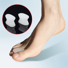 Separador de dedos de silicone, órtese para hálux valgo, polegar, dedo do pé grande, sobreposição, aparelho separador de dedos, ferramenta de cuidados com os pés 2024 - compre barato