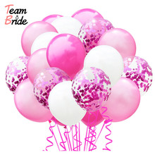Team Bride 60pcs 12in Wedding Party Bride To Be Latex Confetti Balloon Birthday Night Bachelorette Kids Adult Party Decorations 2024 - buy cheap