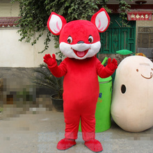 Hot selling Adult cute red mouse mascot fancy dress costumes Halloween party costumes 2024 - buy cheap