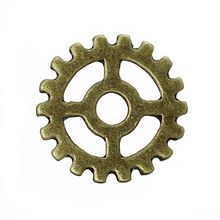 DoreenBeads Embellishment Findings Gear Round Antique Bronze Hollow 15mm Dia,50PCs from yiwu 2024 - buy cheap