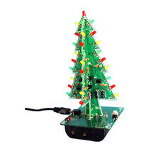 Árboles de Navidad Kit con luz LED DIY, circuito LED rojo, profesional, Flash Verde, árbol de Navidad 2024 - compra barato
