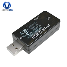 Probador de puerto USB 6 en 1, pantalla de capacidad de voltaje de corriente, voltímetro de alimentación USB, amperímetro, multímetro de capacidad 2024 - compra barato
