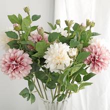 1Pc Artificial Flower Aztec Dahlia Photography Prop Wedding Home Floral Decor Fashion 2024 - buy cheap