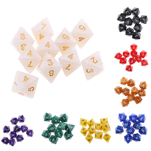 10pcs 8 Sided Dice D8 Polyhedral Dice High Quality Eight for Party Table Games Digital Dices Board Game 2024 - buy cheap