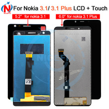 Pantalla LCD para Nokia 3,1 Plus, repuesto de montaje para Digitalizador de pantalla táctil, TA 1049, 1057, 1063, 1070, 3,1, herramientas 2024 - compra barato