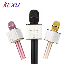 Original KEXU Q7 04 Bluetooth Karaoke Microphone Wireless Professional Player speaker With Carring Case For Iphone Android 2024 - buy cheap