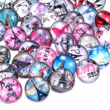 ROYALBEIER 50pcs/lot Mixed Beautiful Exotic Pattern & Styles Charms 18mm Glass Snap Button For DIY Bracelet Snaps Jewelry MG001 2024 - buy cheap